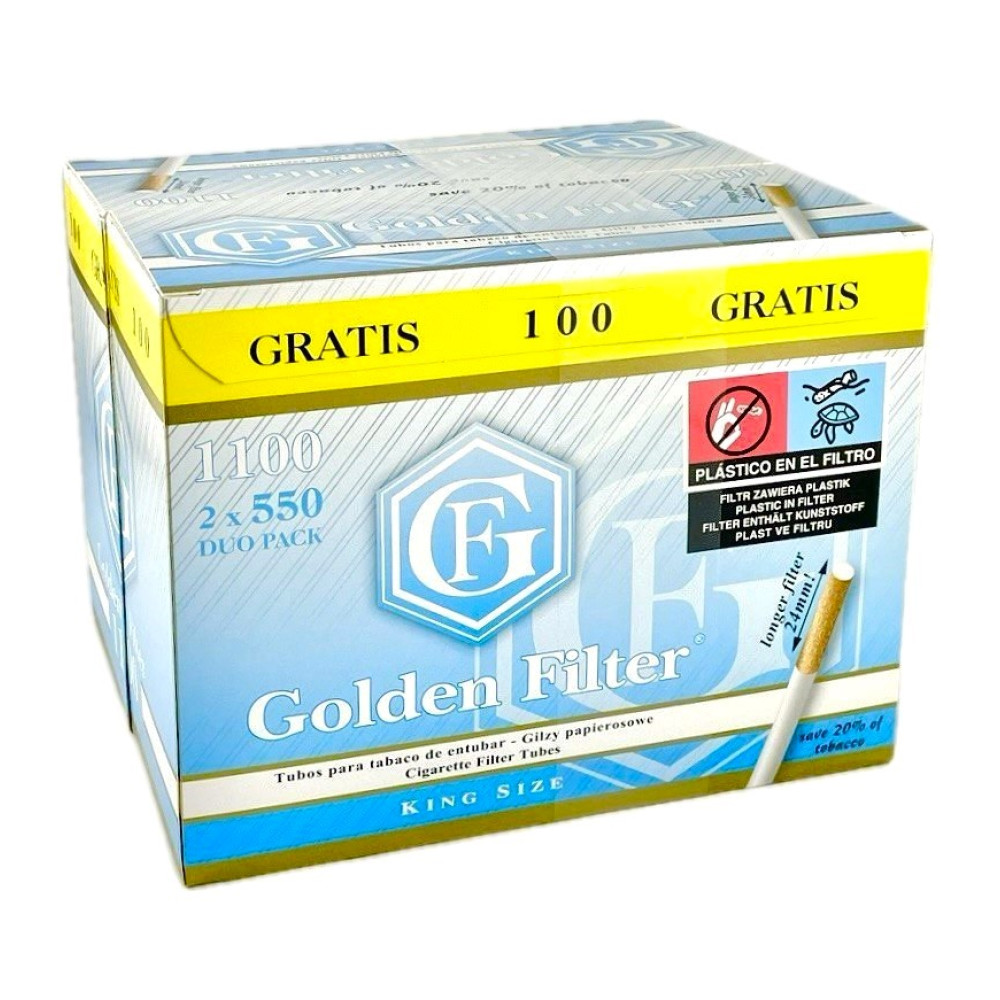 Гільзи для набивання сигарет GOLDEN FILTER 24 мм ( 1100 шт) - Купити в ...