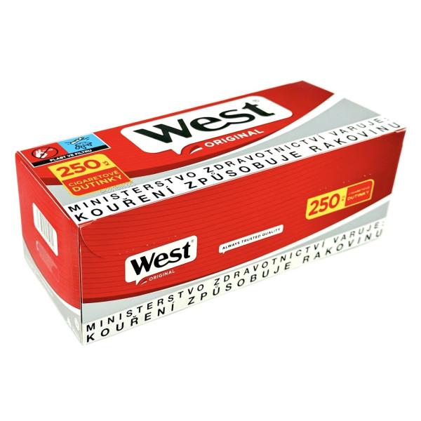 West Red Cigarette Tubes (250 Pcs)