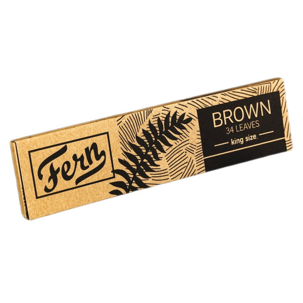 Fern Ks Brown Unbleached Wood Paper 34/25 Rolling Paper