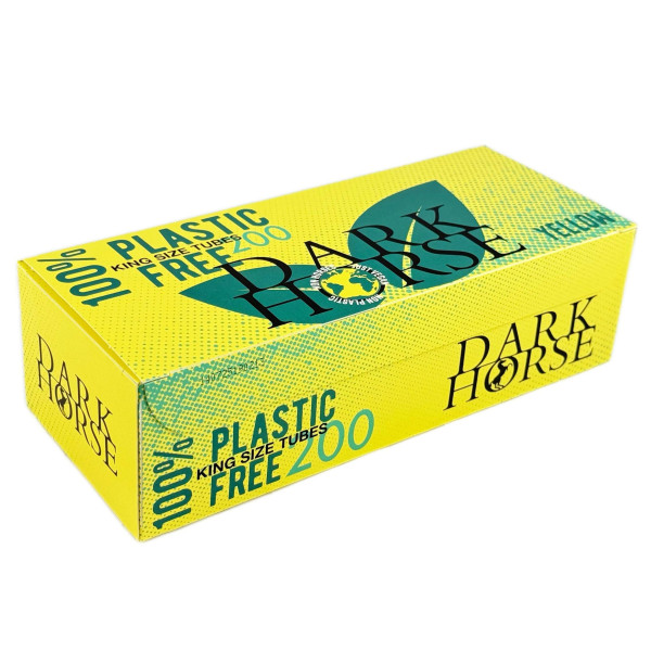 Гільзи для набивання сигарет DARK HORSE YELLOW PLASTIC FREE (200 шт)/50