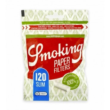 Фильтры для самокруток SMOKING PAPER SLIM 6x15 мм (120 шт)