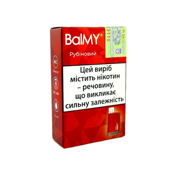Одноразовая электронная сигарета BalMY Рубиновый 2% (2 мл) Одноразовая электронная сигарета BalMY Рубиновый 2% (2 мл)