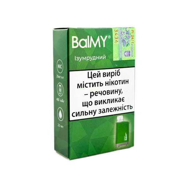 Одноразовая электронная сигарета BalMY Изумрудный 2% (2 мл) Одноразовая электронная сигарета BalMY Изумрудный 2% (2 мл)