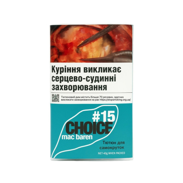 Тютюн для самокруток MAC BAREN # 15 CHOICE 40 г