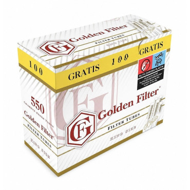 Гильзы для набивки сигарет GOLDEN FILTER WHITE 24 мм (550 шт)