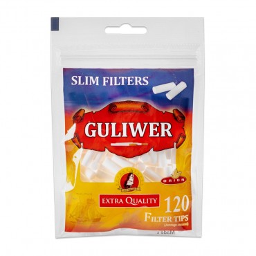 Фільтри для самокруток GULIWER SLIM 6X15 мм (120 шт)