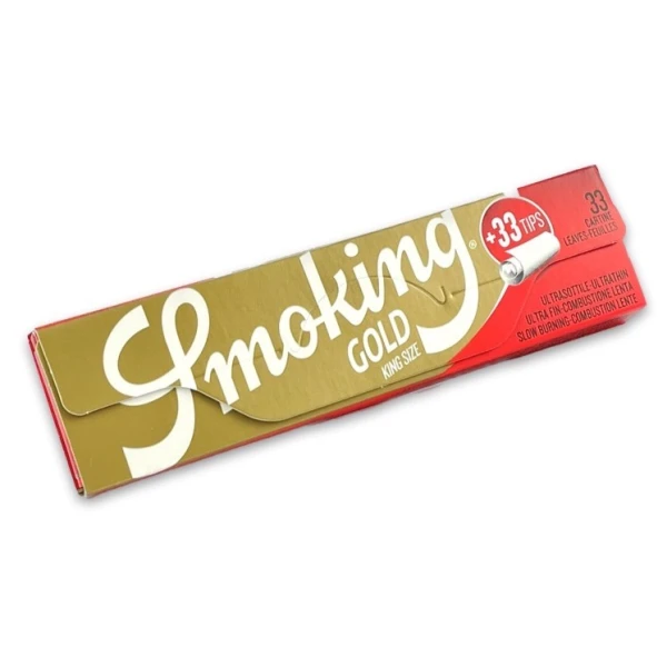 Бумага для самокруток SMOKING KS GOLD +TIPS 