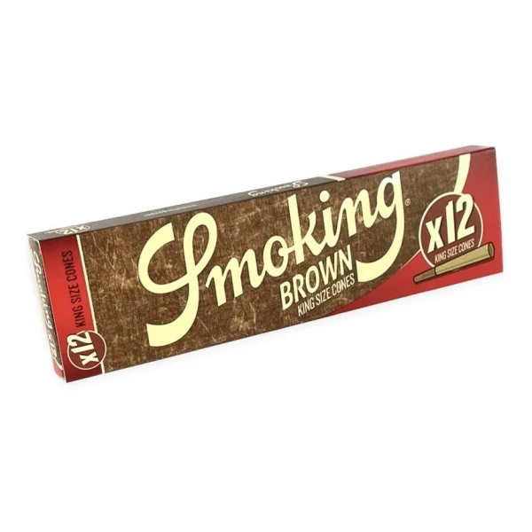 Бумага для самокруток SMOKING KS CONES BROWN