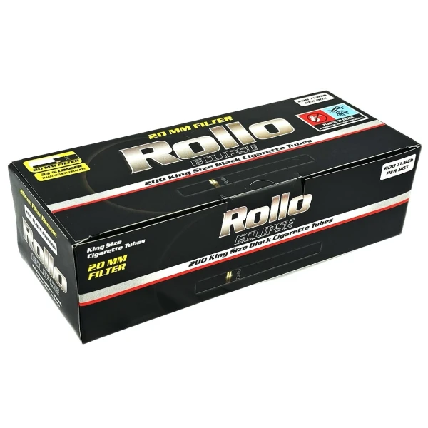 Cigarette rolling cartridges ROLLO ECLIPSE 8X20mm, 84mm (200 pcs)