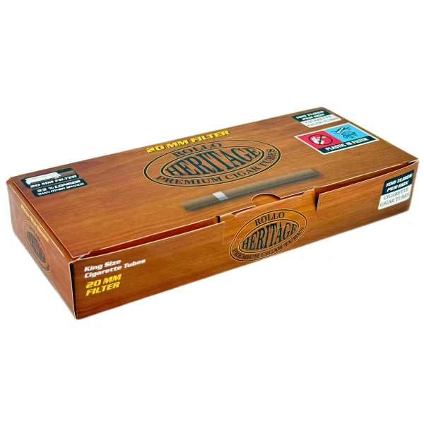 Cigarette rolling cartridges ROLLO HERITAGE 8X20mm, 84mm (100 pcs)
