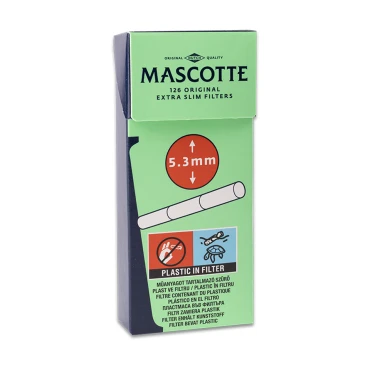 Фильтры для самокруток MASCOTTE EXTRA SLIM ORIGINAL 5,3х15 мм (126 шт)