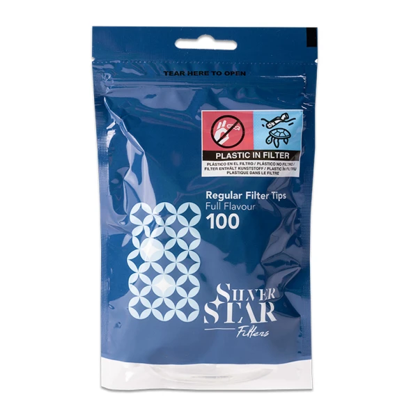 Cigarette Filters Silver Star Regular 8x15 Mm (100 Pcs)