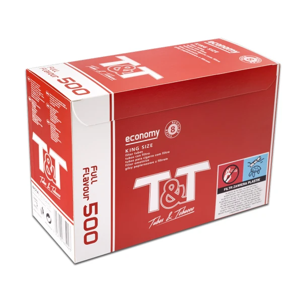 Гильзы для набивки сигарет T&T (500 шт)