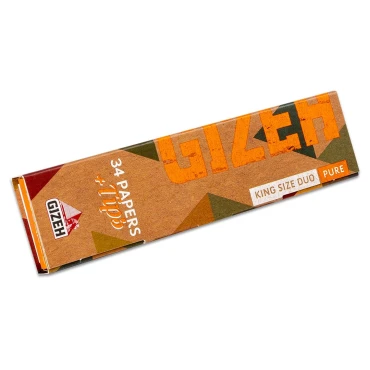 Gizeh KS Duo Pure + Tips Rolling Paper