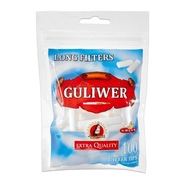 Cigarette Filters Guliwer Regular Long 8x20 Mm (100 Pcs)