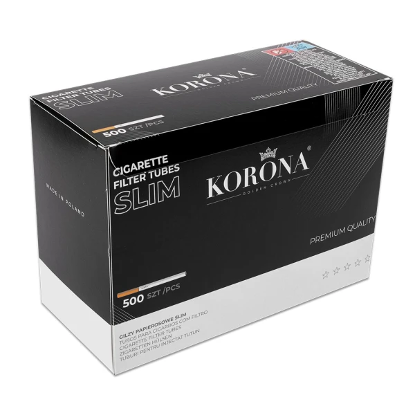 Cigarette Tubes Korona Slim (500 Pcs)