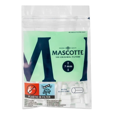Фільтри для самокруток MASCOTTE REGULAR TIPS 7х15 мм (100 шт)
