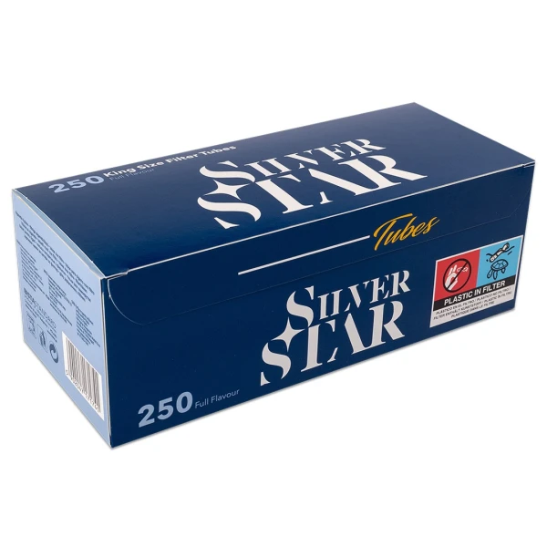 Cigarette Tubes Silver Star KS (250 Pcs)