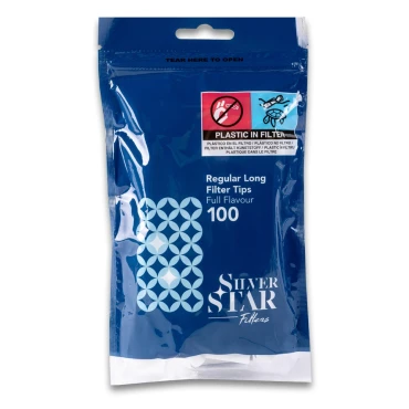 Cigarette Filters Silver Star Regular Long 8x22 Mm (100 Pcs)