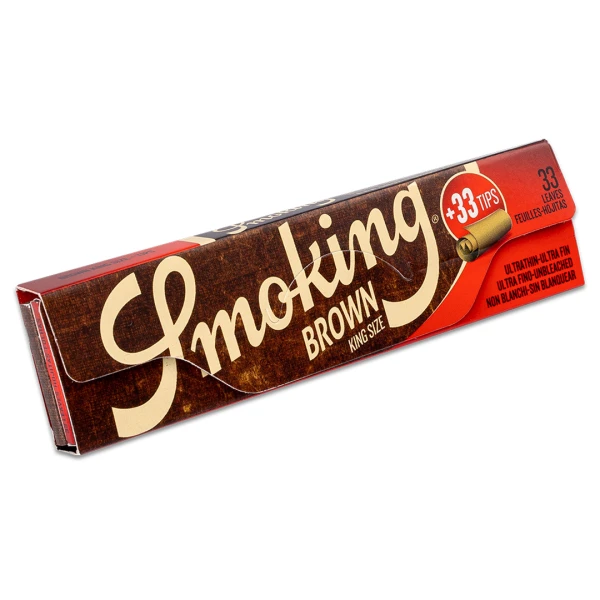 Бумага для самокруток SMOKING KS BROWN+TIPS