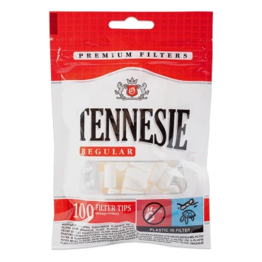Cigarette Filters Tennesie Regular 8x15 Mm (100 Pcs)